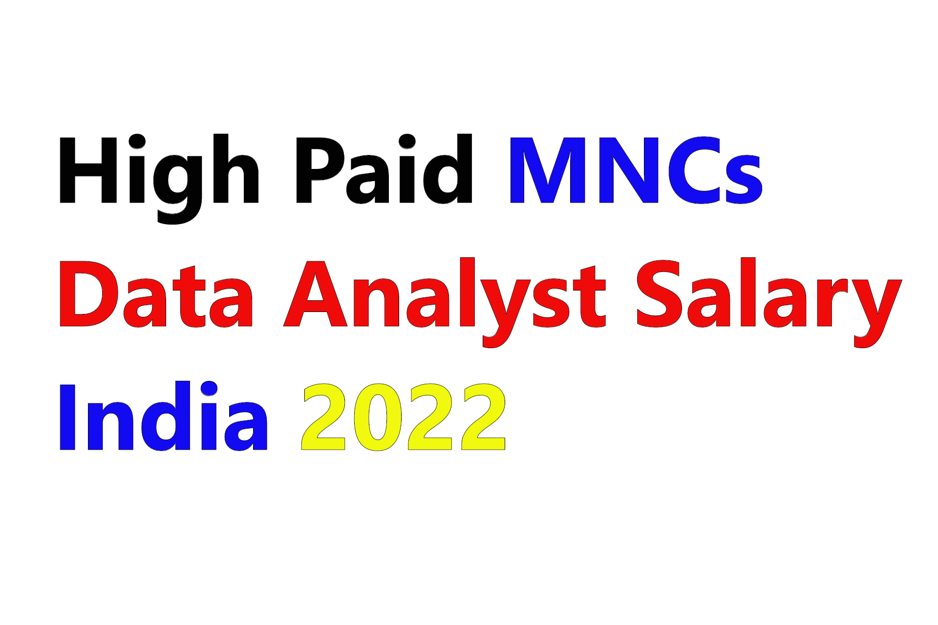 Highly Paid MNCs Data Analyst Salary in India 2022| High Paid Jobs