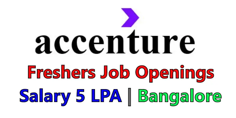 Accenture Jobs for Freshers in Bangalore | Entry Level Jobs Accenture