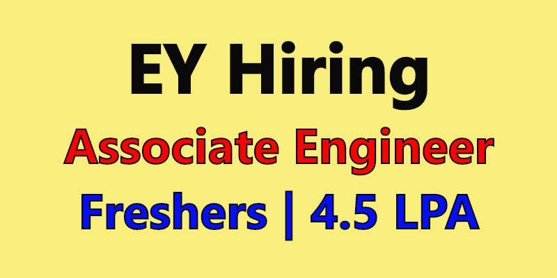EY Off Campus Drive 2023 | Freshers | SAP Data Engineer Associate | India